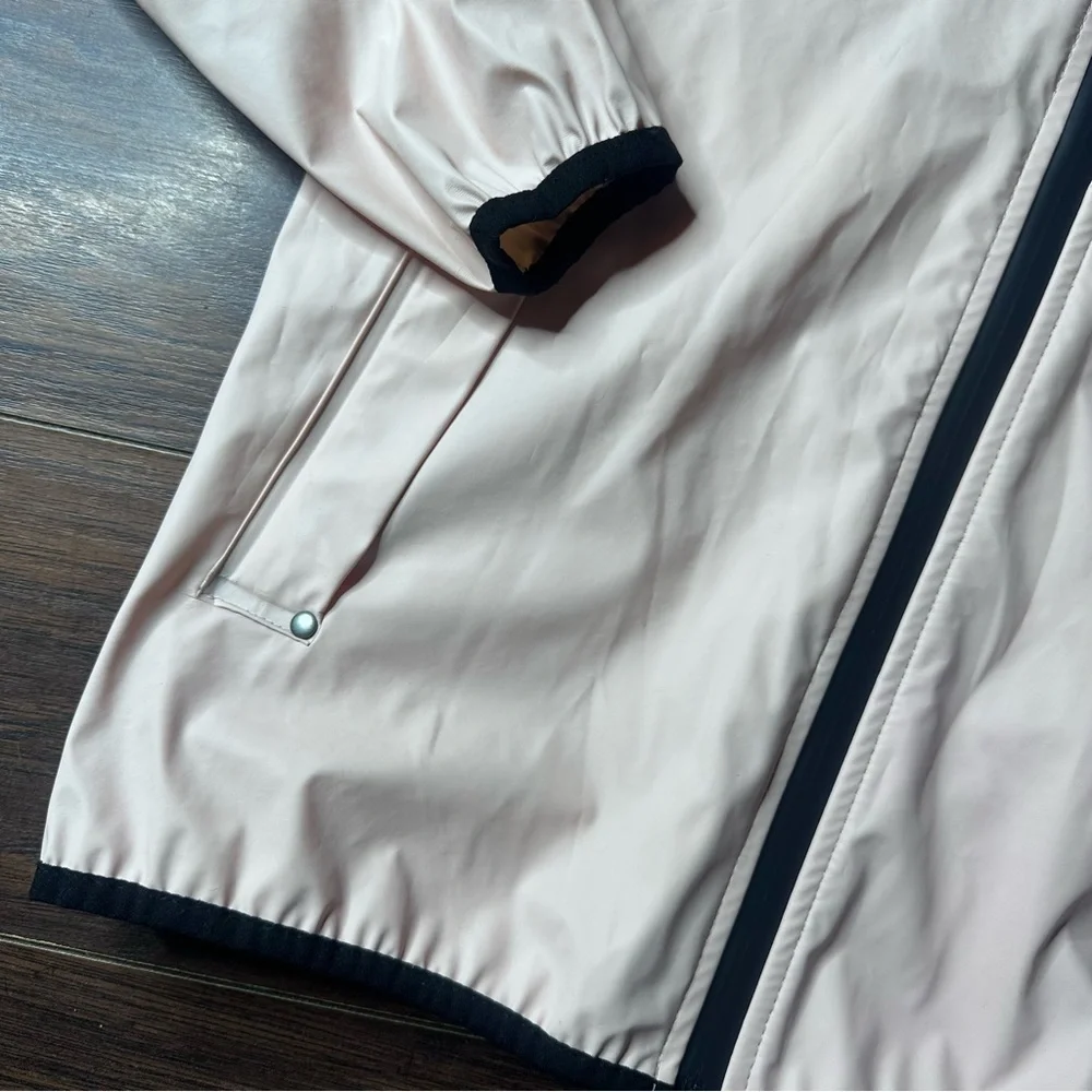 Tretorn Mist Pink Full Zip Hoodie Rain Jacket Size S